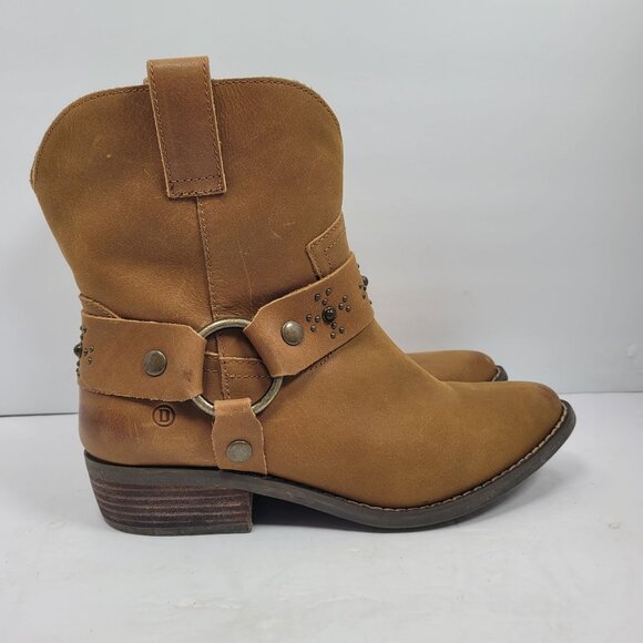 Dingo Sierra Women's Brown Leather Western Cowboy Boots US Size 9M - Picture 1 of 11